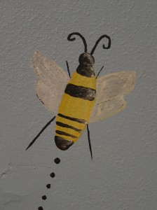 Mural:  Bumble Bee Close-up