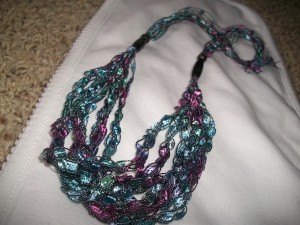 Handmade Trellis Yarn Necklaces