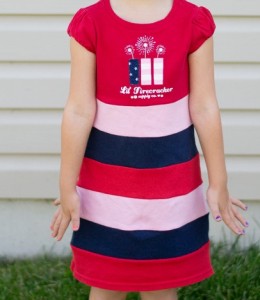 Patriotic T-Shirt Dress DIY