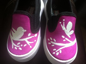 Silhlouette Bird and Butterfly Children’s Shoes